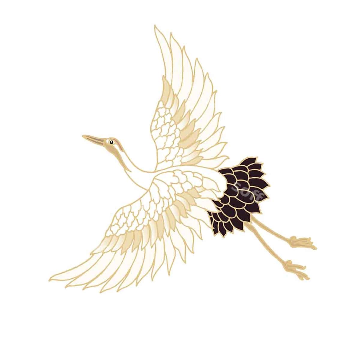Elegant Yapon qarqibi parvozi | Elegant japanese crane flight 1