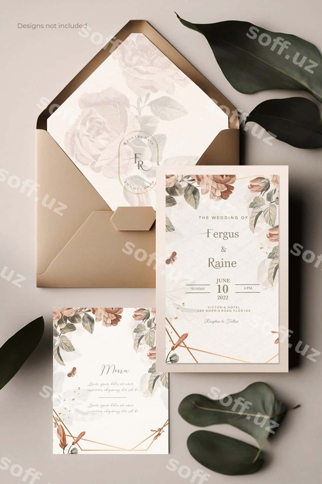 Chiroyli nikoh taklifi | Elegant wedding invitation 1
