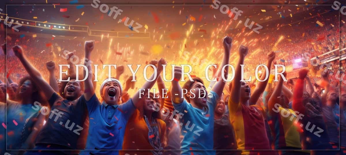 Baxtli jangozlar Victory Stadionini tabriklashadi. | Euphoric fans celebrate victory stadium 1