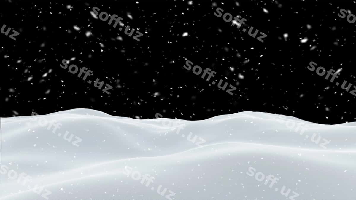 Tushyotgan qor Qorli yuza | Falling snow snowy surface 1