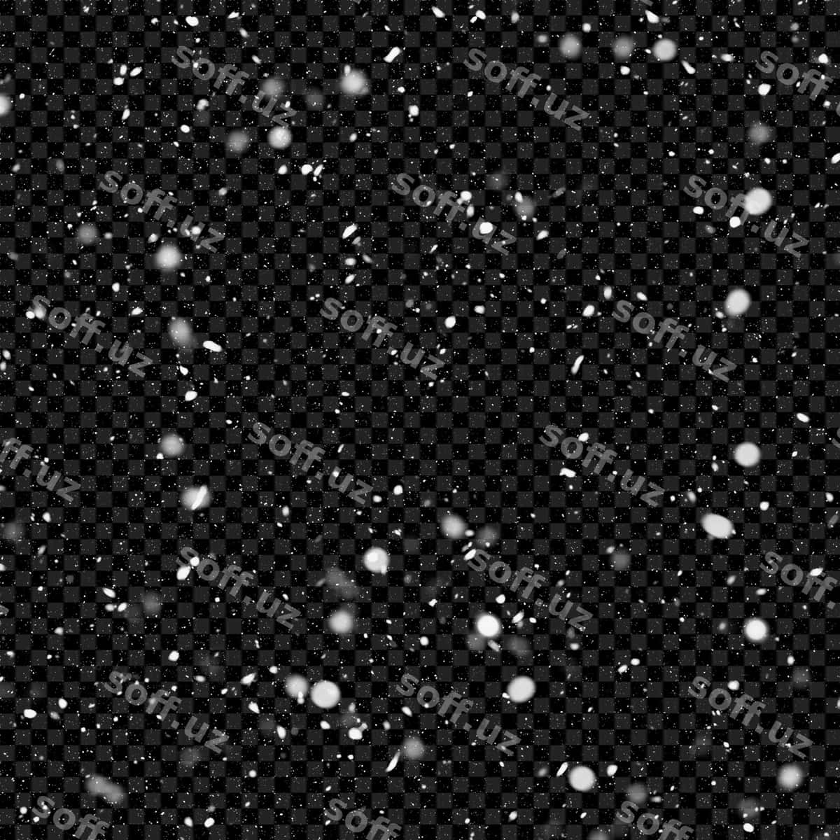 Tushyotgan qor shaffof orqa fonda | Falling snow transparent background 1