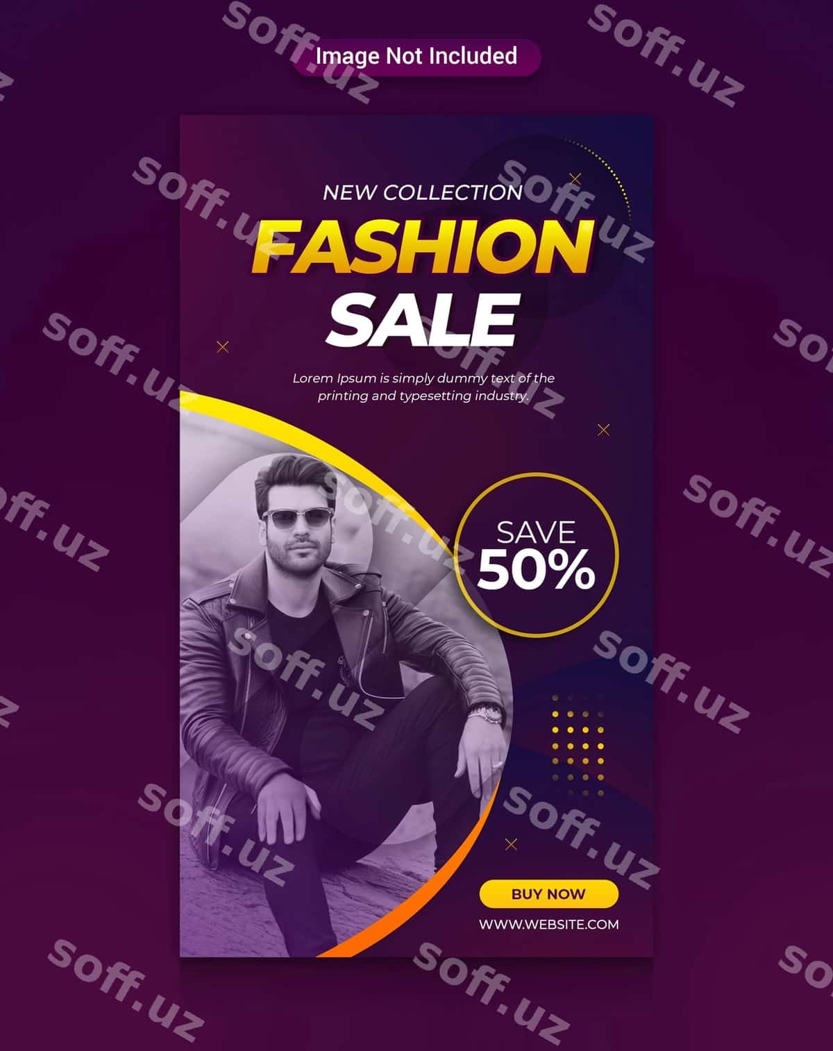 Moda aktsiyasi Instagram xotiralari shabloni | Fashion sale instagram stories template 1