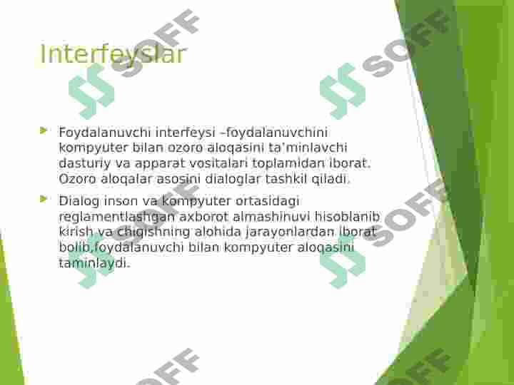 Foydalanuvchi interface 3