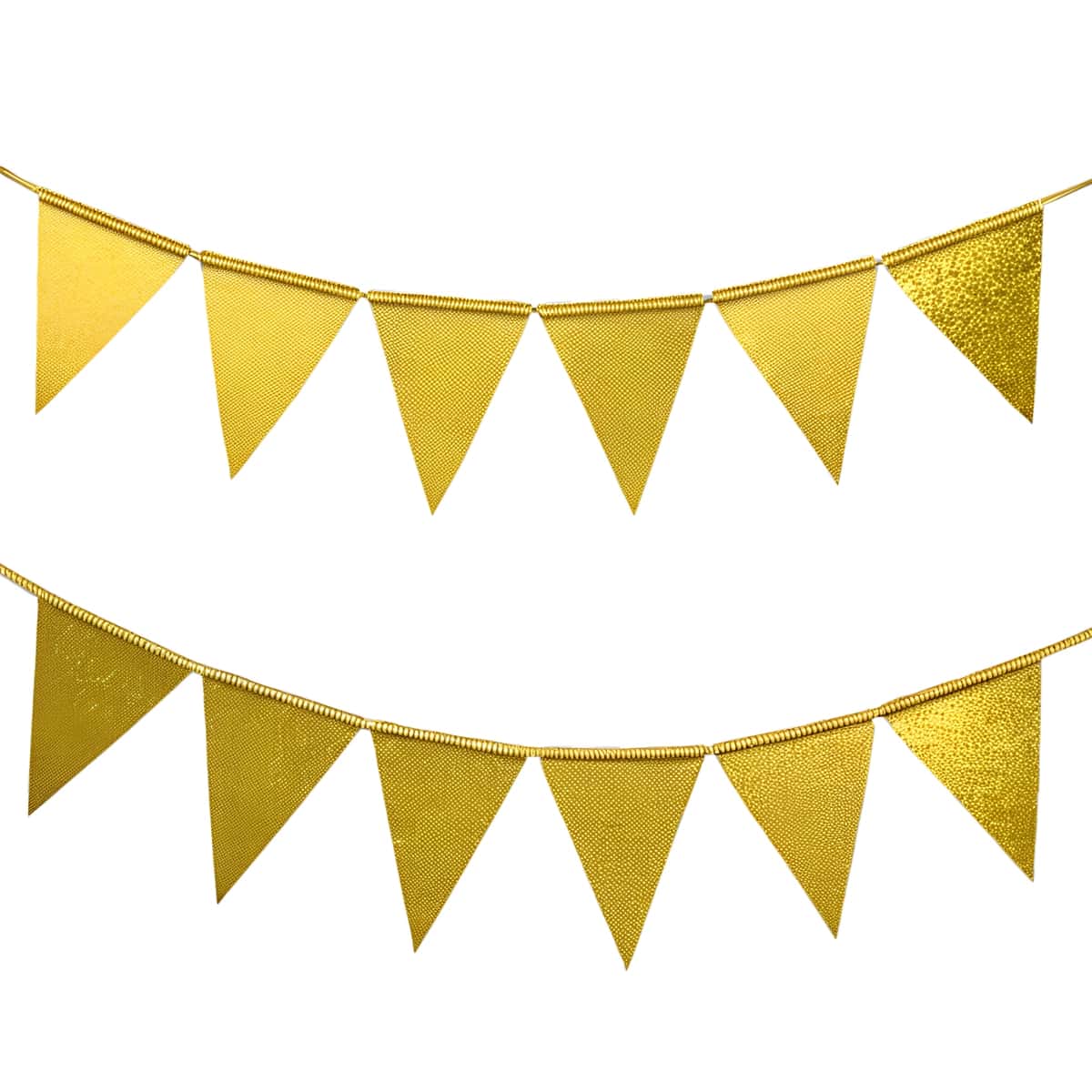 Oltin bunting banner partiya bezaklari | Golden bunting banner party decorations 1