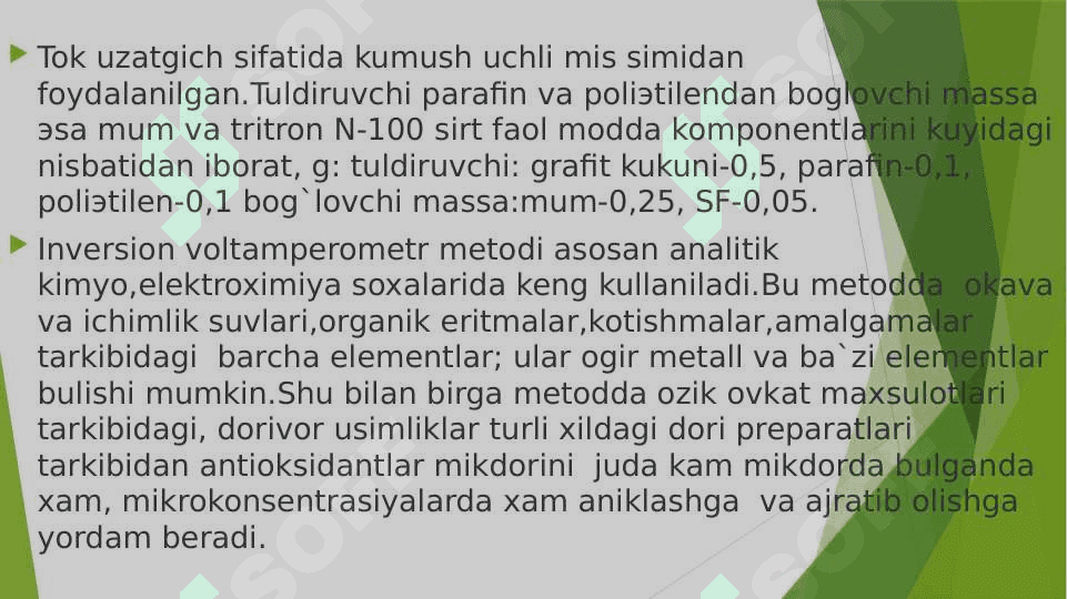 VOLTAMPEROMETRIYA slayd 4