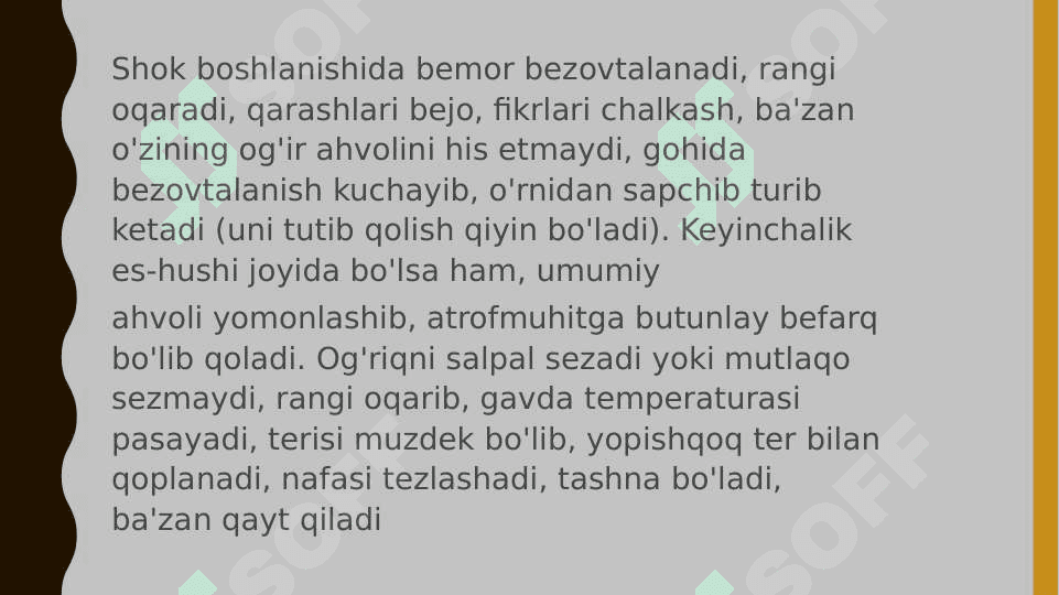Kardiogen shok klinikasi va davo choralari 3