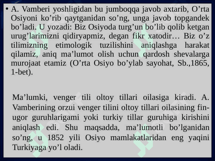 Xerman Vamberining  Buxoro  yoxud   Movarounnahr  tarixi  haqida 6