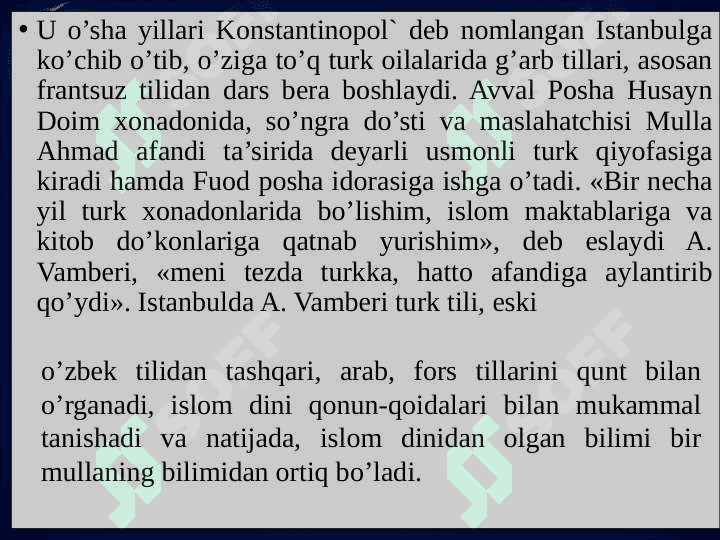 Xerman Vamberining  Buxoro  yoxud   Movarounnahr  tarixi  haqida 7