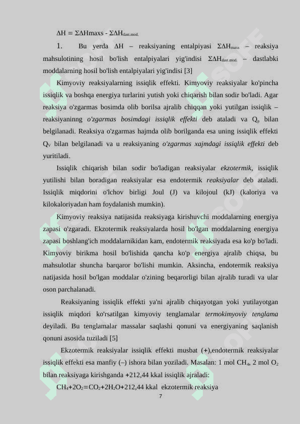 JARAYONLARNING ISSIQLIK EFFEKTIGA  HARORATNING TA’SIRI slayd 7