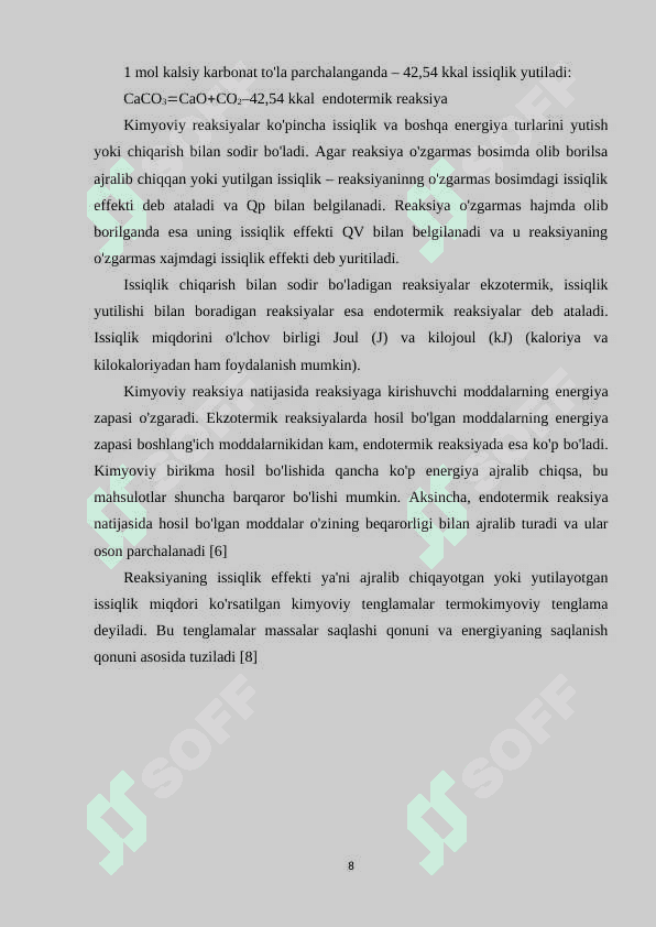 JARAYONLARNING ISSIQLIK EFFEKTIGA  HARORATNING TA’SIRI slayd 8