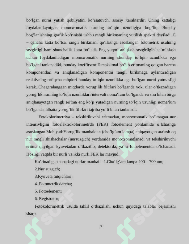 FOTOMETRIK TITRLASH 7