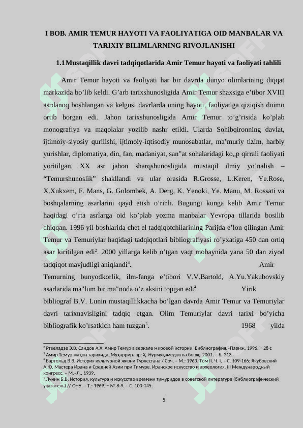 Mustaqillik yillarida Amir Temur davri tarixining tahlili 5