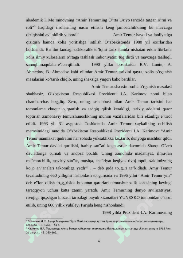 Mustaqillik yillarida Amir Temur davri tarixining tahlili 6
