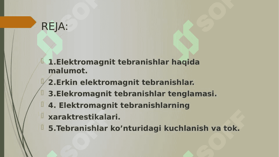Elektromagnit tebranishlar tebranish konturi 2