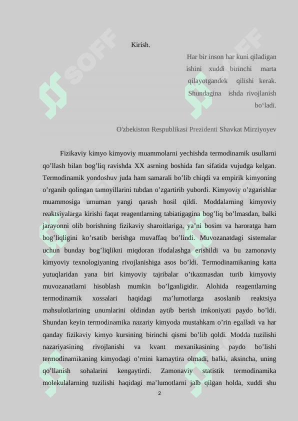 Reaksiya tezligining haroratga bog’liqligi kurs ishi 2