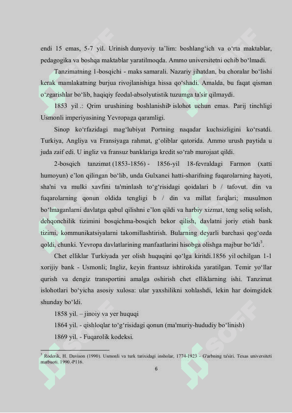 Usmoniylar imperiyasi kurs ishi 6