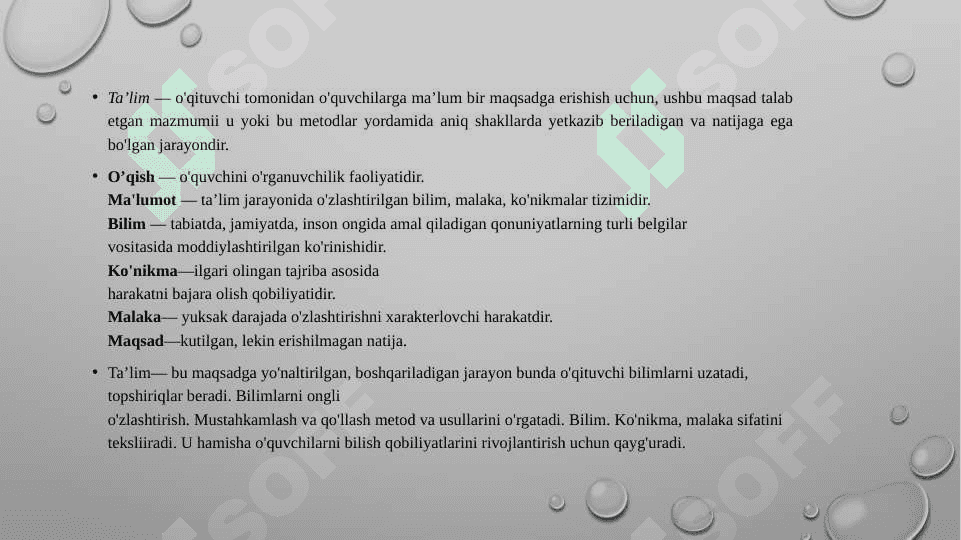 Ta’lim jarayonining prinsiplari 3