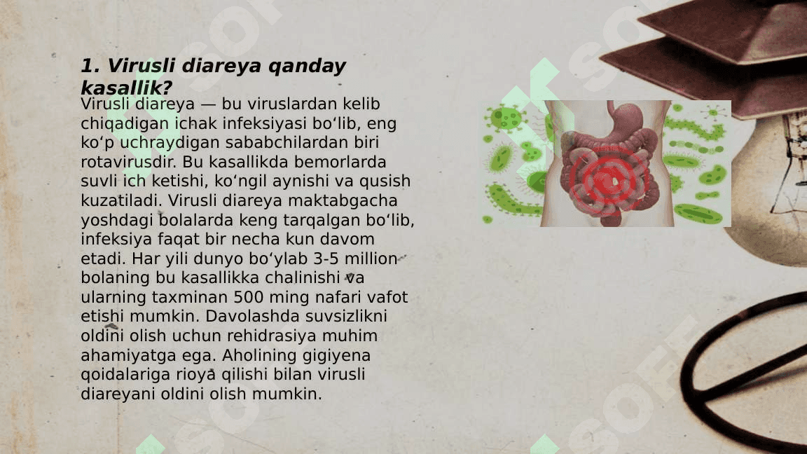 Virusli diareya. Vabo 3