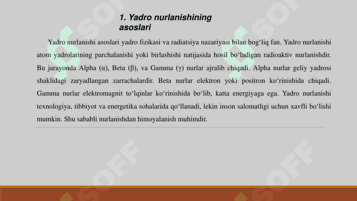 Yadro nurlanishlarini qayd qilish metodlari 4