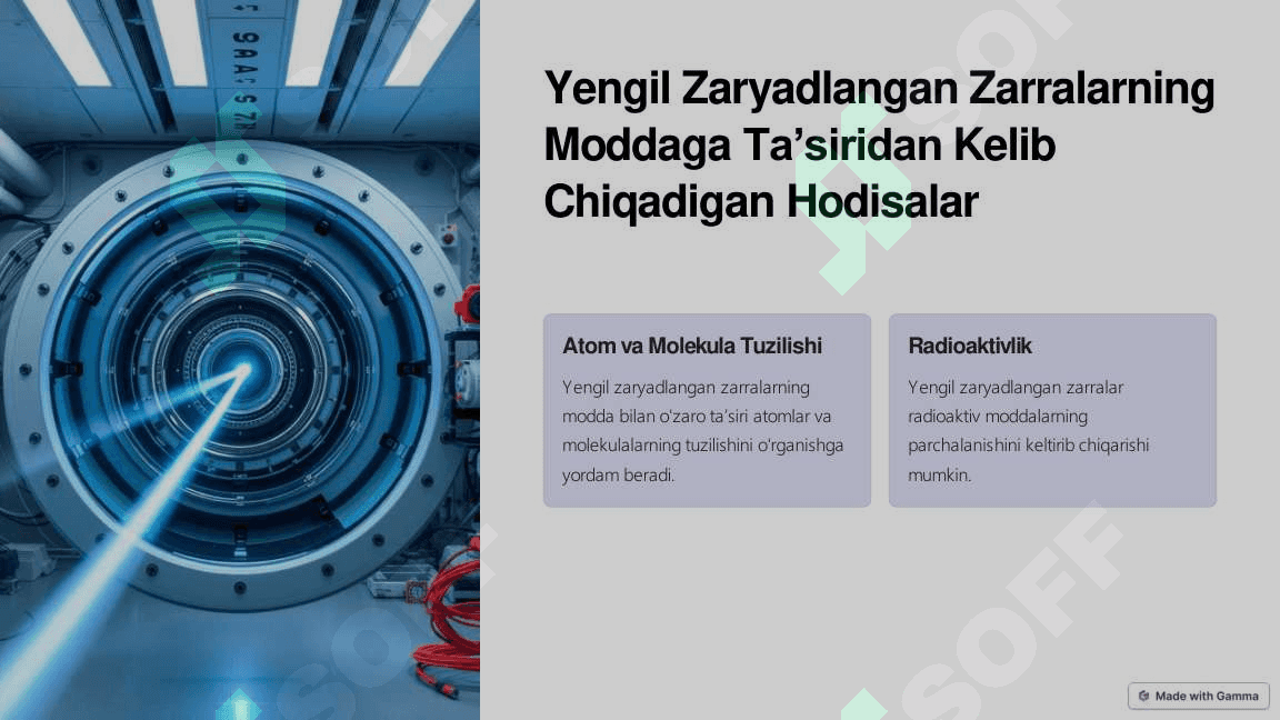 Yengil Zaryadlangan Zarralarning Modda bilan Tasiri(AI) 4