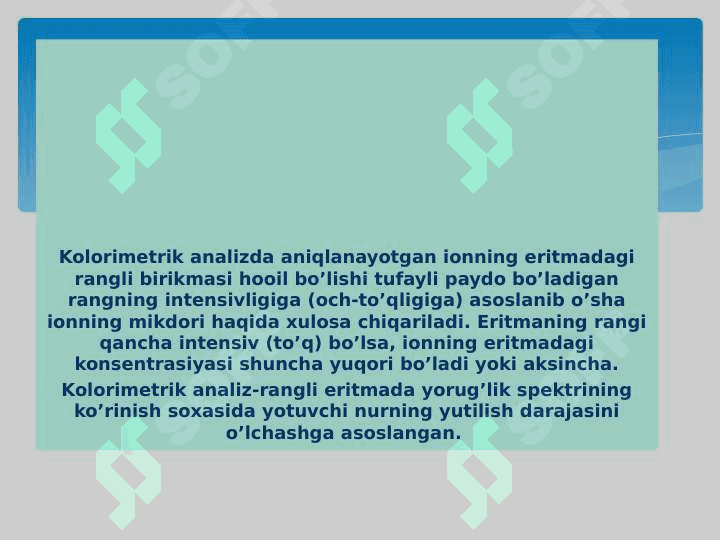 Optik analiz usullarining qo'llanilishi 7