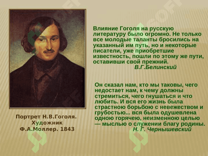 Николай Васильевич ГОГОЛЬ Презинтация 2