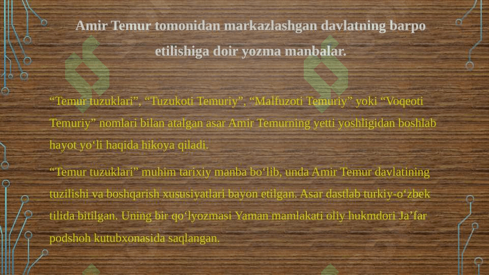 AMIR TEMUR BUYUK SARKARDA 3