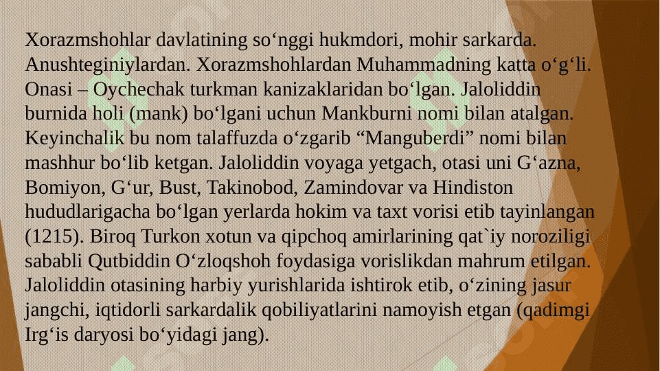 JALOLIDDIN MANGUBERDI BUYUK SARKARDA 4