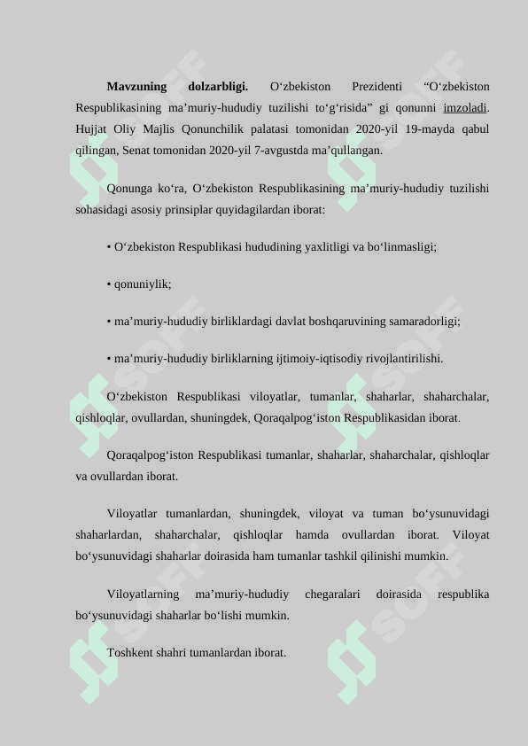 O’zbekistonning ma’muriy-siyosiy tuzilishi 5