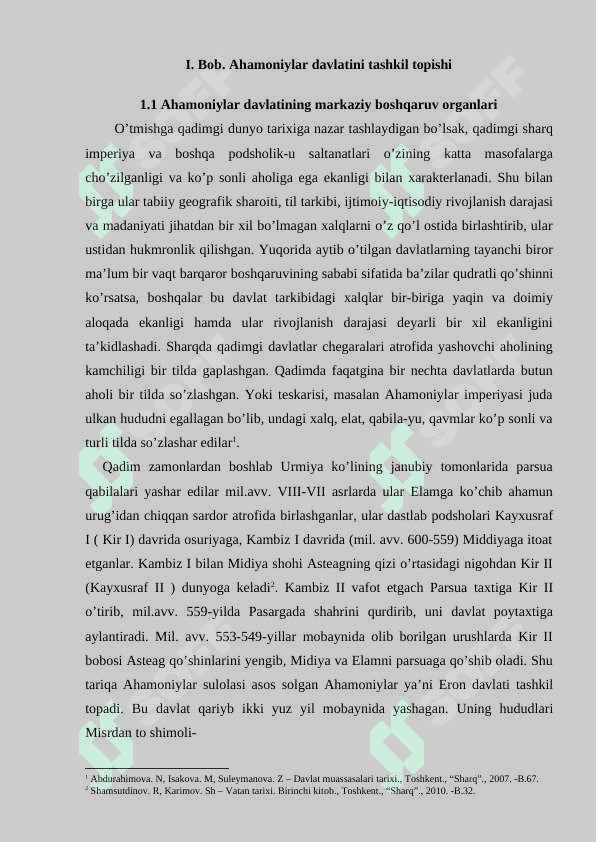 Ahamoniylar saltanatining tashkil topishi va O’rta Osiyoni bosib olishi 5