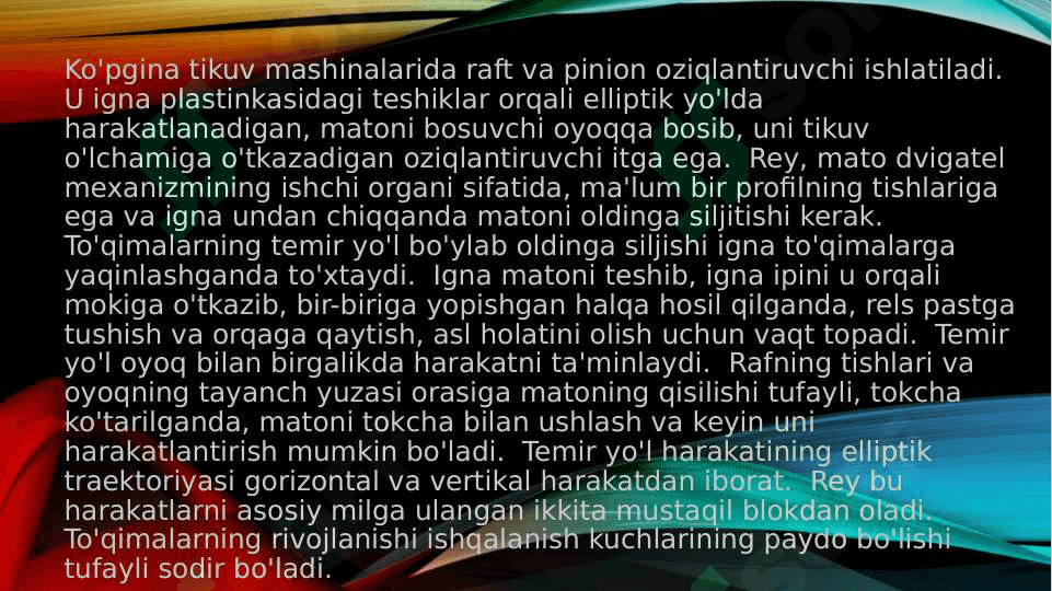 GAZLAMA SURISH MEXANIZMI 7