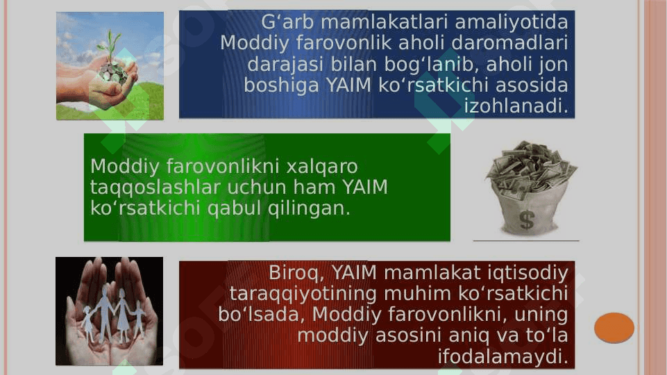 Iqtisodiy o'sish va milliy boylik. 7