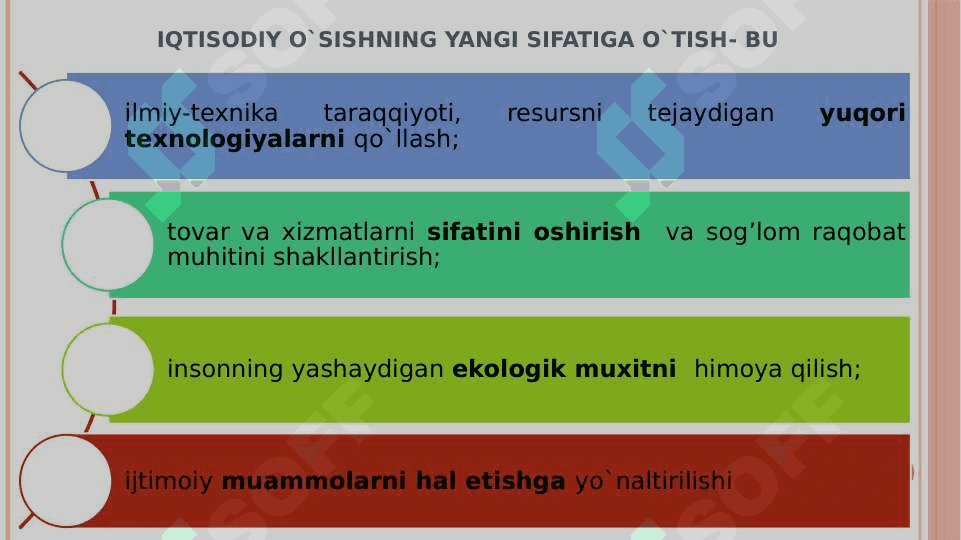 Iqtisodiy o'sish va milliy boylik. 8