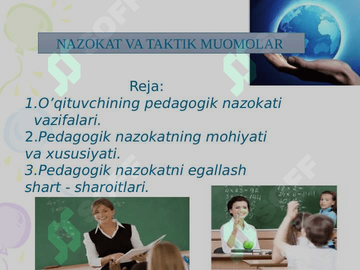 NAZOKAT VA TAKTIK MUOMOLAR 2