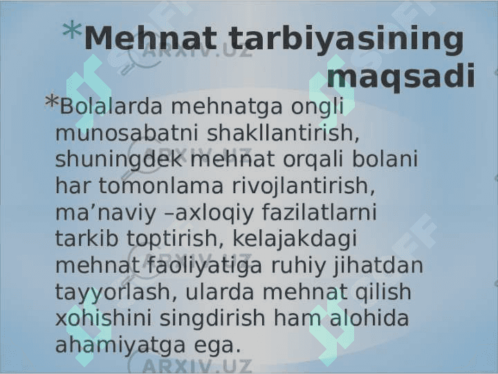 MEHNAT TARBIYASI 3