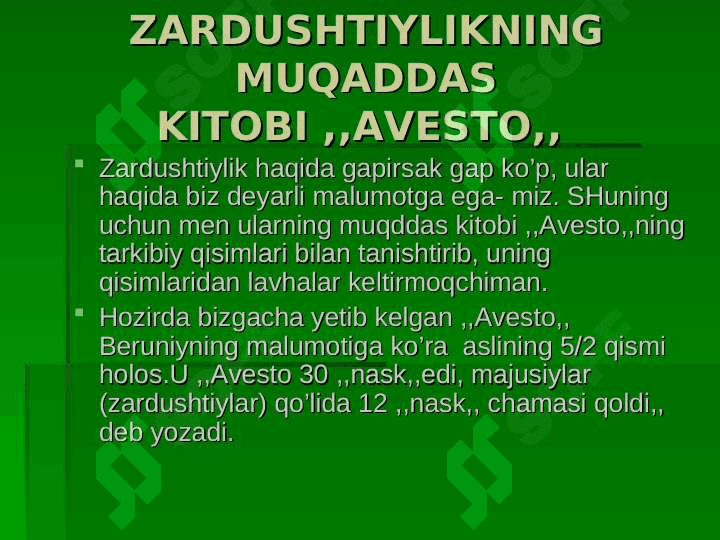 ZARDUSHTIYLIK DINI 4