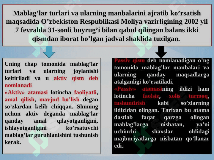 BUXGALTERIYA BALANSI VA UNING TUZILISHI 3