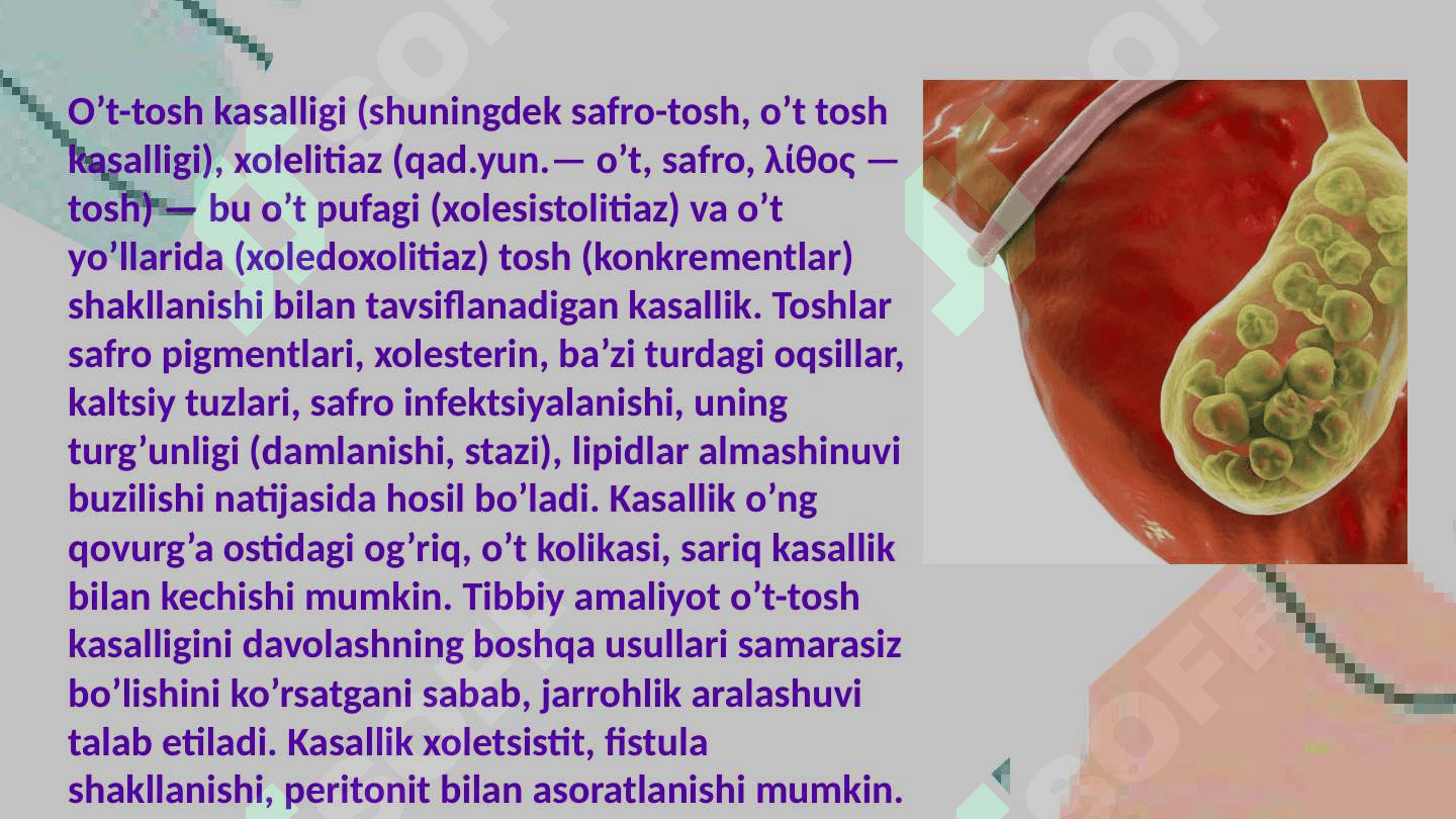 O't-tosh kasalligi 2