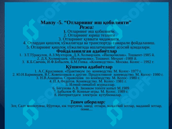 Yilqichilik vа tuyachilik 5