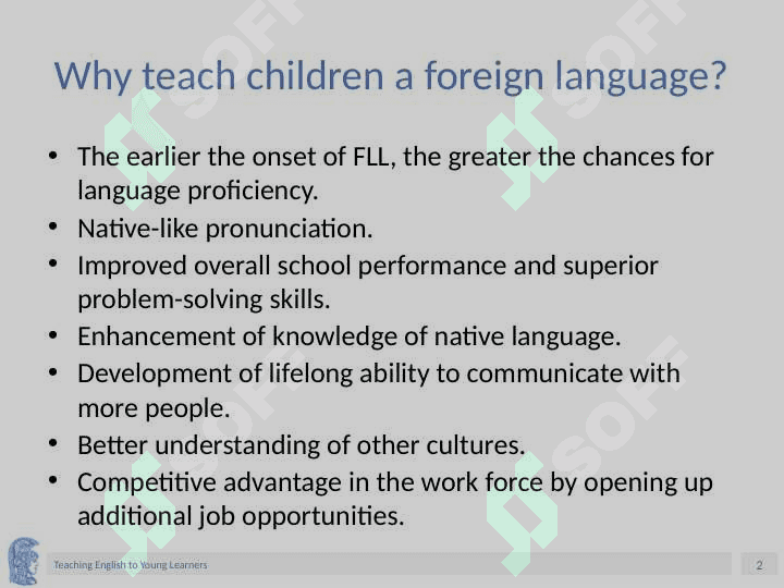 Teaching English to Young Learners 2