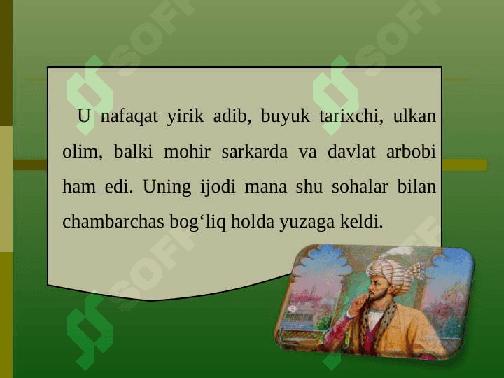 BOBURNING G'AZALNAVISLIK MAHORATI 4