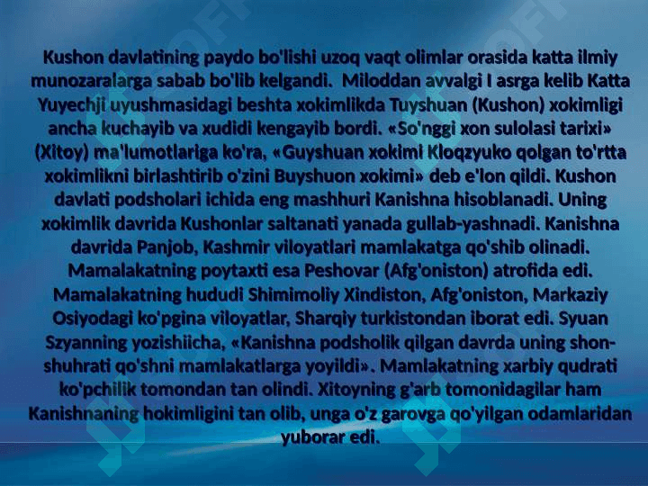 KUSHON PODSHOLIGI 5