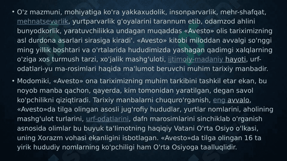 Avesto kitobi 2