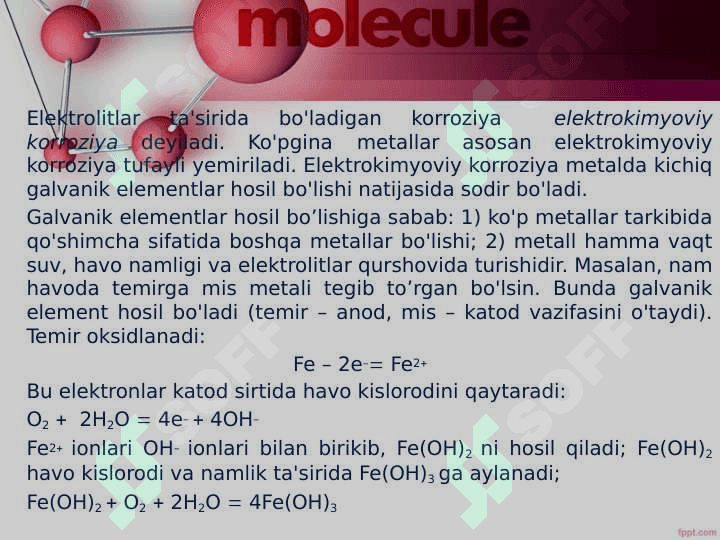 Metallar korroziyasi va korroziyadan himoyalash usullari 4