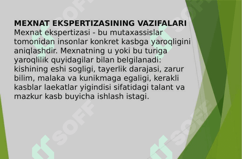 MEHNAT EKSPERTIZASI 3