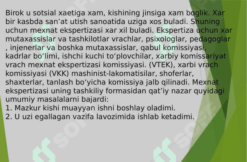 MEHNAT EKSPERTIZASI 4