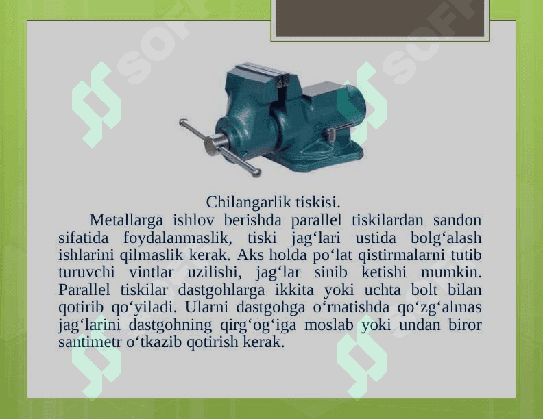 MAXSUS QISQICHLAR VA ULARNING  ISHLATILISH  SOHALARI 3