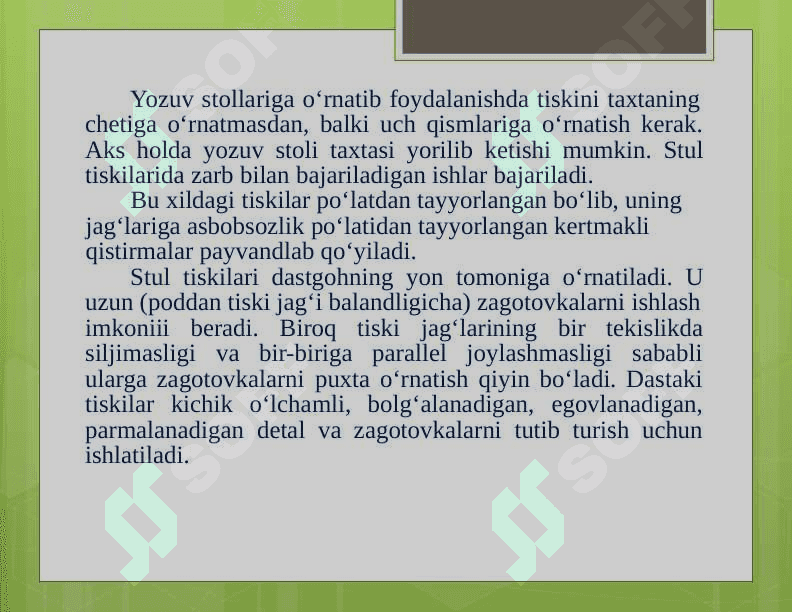 MAXSUS QISQICHLAR VA ULARNING  ISHLATILISH  SOHALARI 5