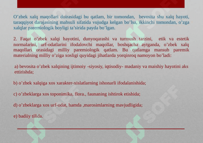 MAQOL VA MATALLARNING O'ZARO FARQI 6