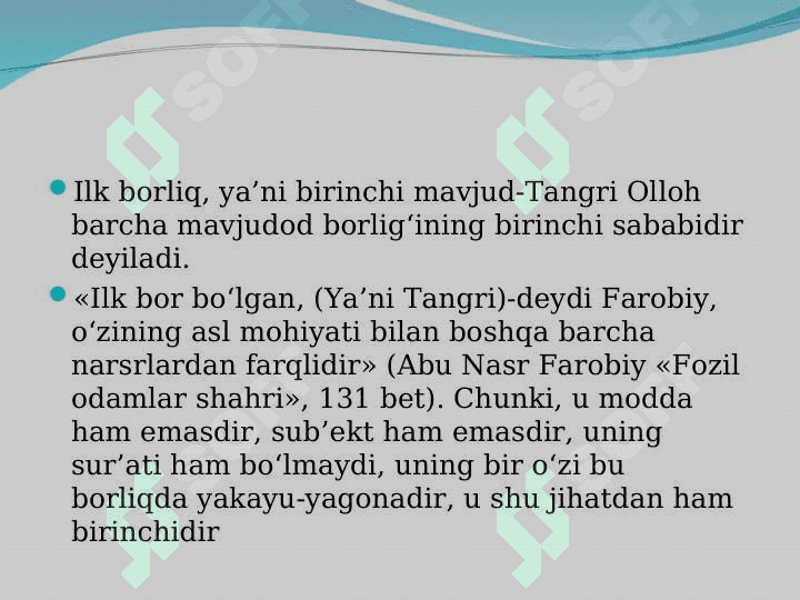 Borliq mavjudligining usuli va shakllari 4